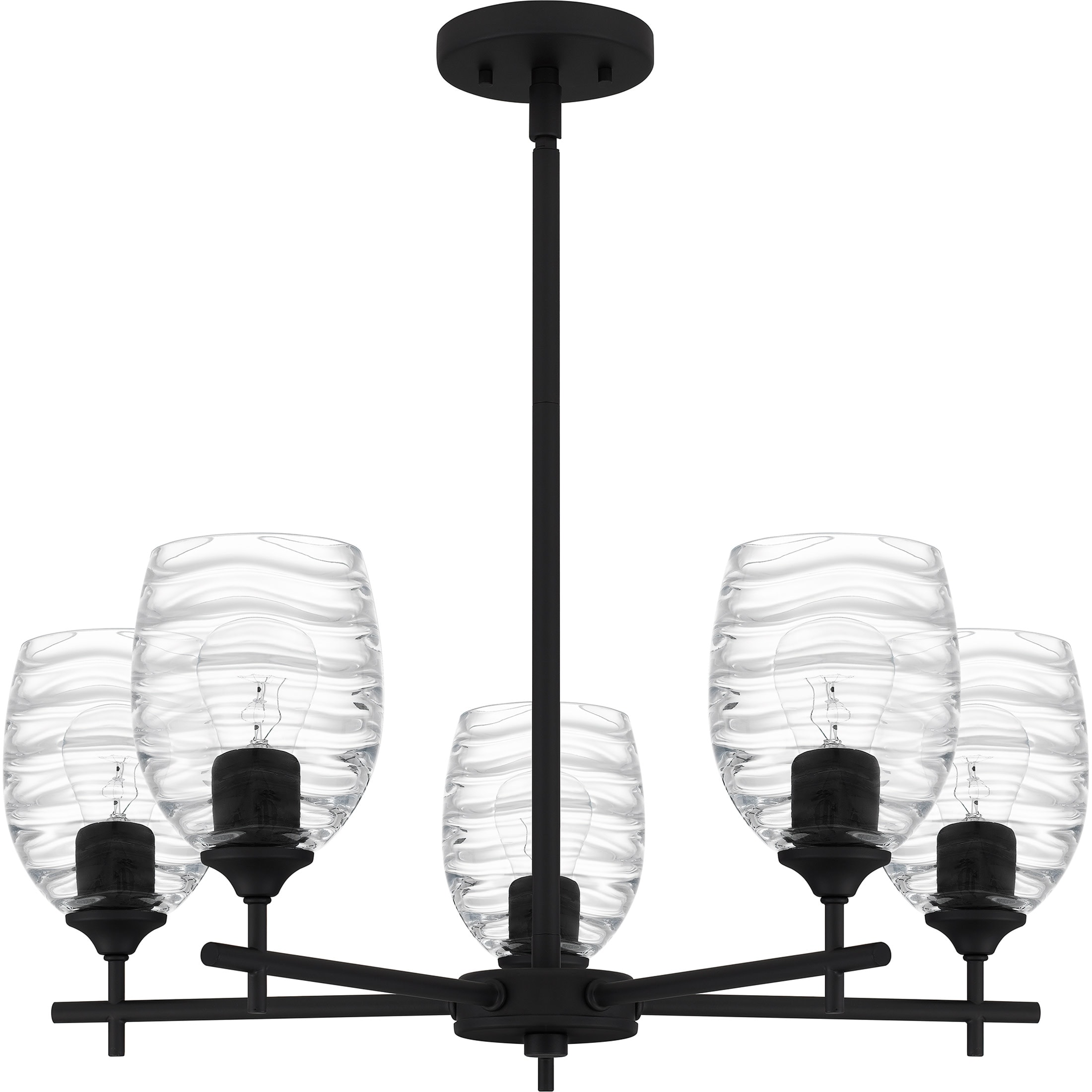 Lucy　0605 Lucy 5-Light Matte Black Chandelier | eBay