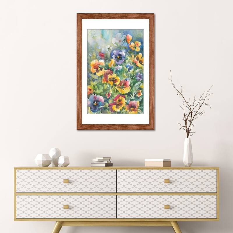 iCanvas "Picture Perfect Pansies" by Annelein Beukenkamp