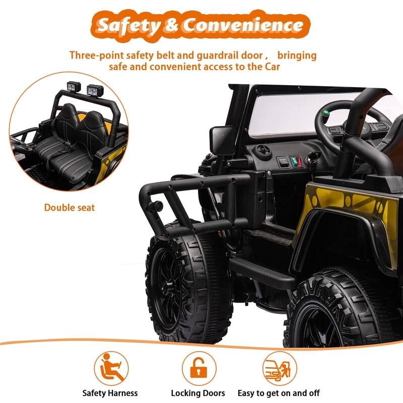 Ride on Car 12V Truck for Kids & Parents