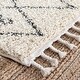 preview thumbnail 6 of 14, Nuloom Ivory Contemporary Soft Marrakech Diamond Trellis Aztec Tassel Shag Rug