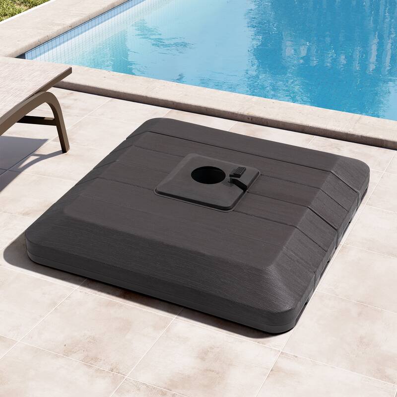 4-Piece Fillable Weighted Cantilever Offset Umbrella Base by Crestlive Products - 38.58"(L) x 37.8"(W) x 3.35/5.9"(H)