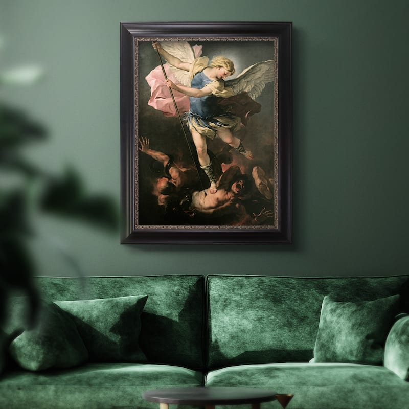 St. Michael Premium Framed Canvas- Ready to Hang