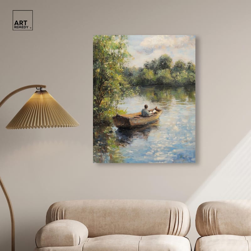 Lost in Thought Canvas by Art Remedy, Gallery Wrapped
