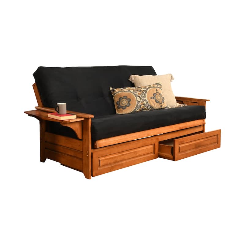 Copper Grove Dixie Oak Full-size 2-drawer Futon Set with Mattress
