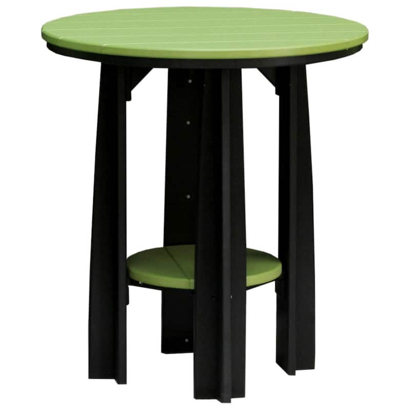 Poly Lumber Balcony Table - Lime Green & Black