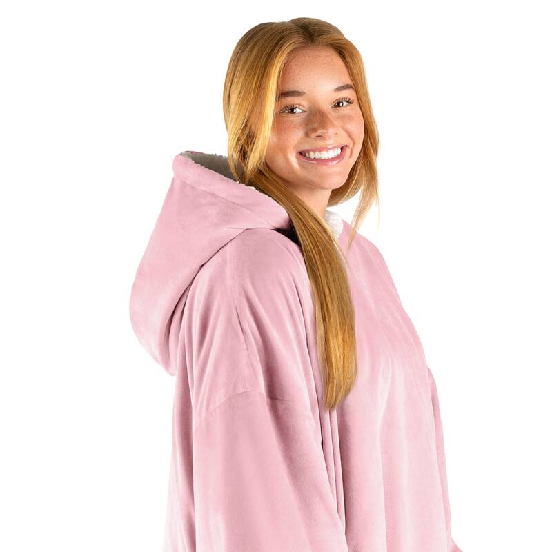 Bare Homey B-Cozy Oversized Sherpa Wearable Blanket
