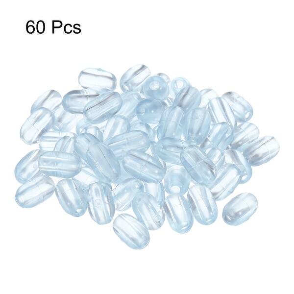 60Pcs Kitchen Sink Rack Feet 5mm ID x 13mm OD PVC Sink Grid Protector