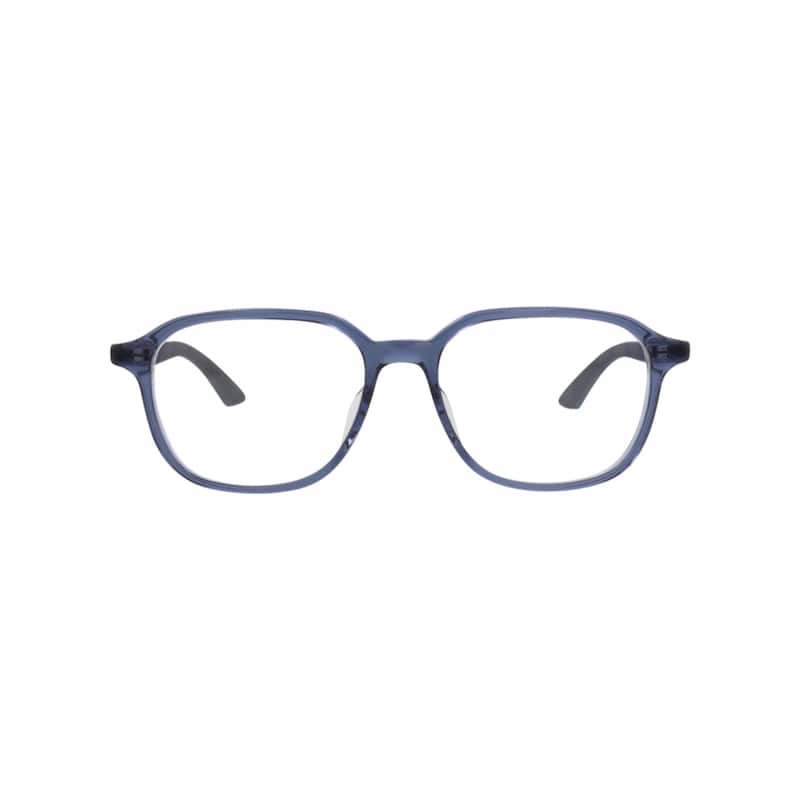 Montblanc Round-Frame Recycled Acetate Optical Frames - Blue Ruthenium Transparent - Blue