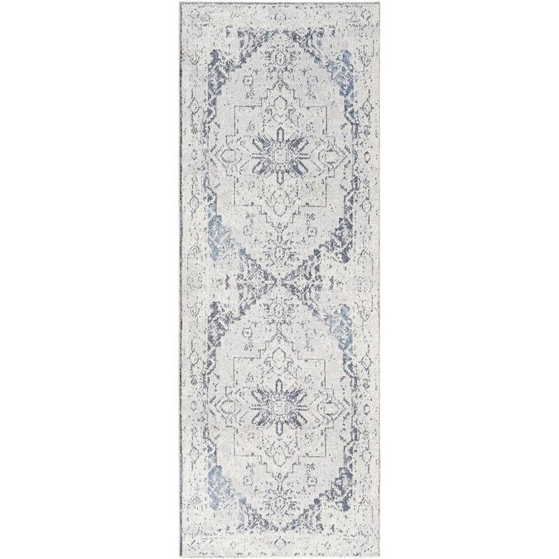 Livabliss Lillian Machine Washable Faded Classic Area Rug