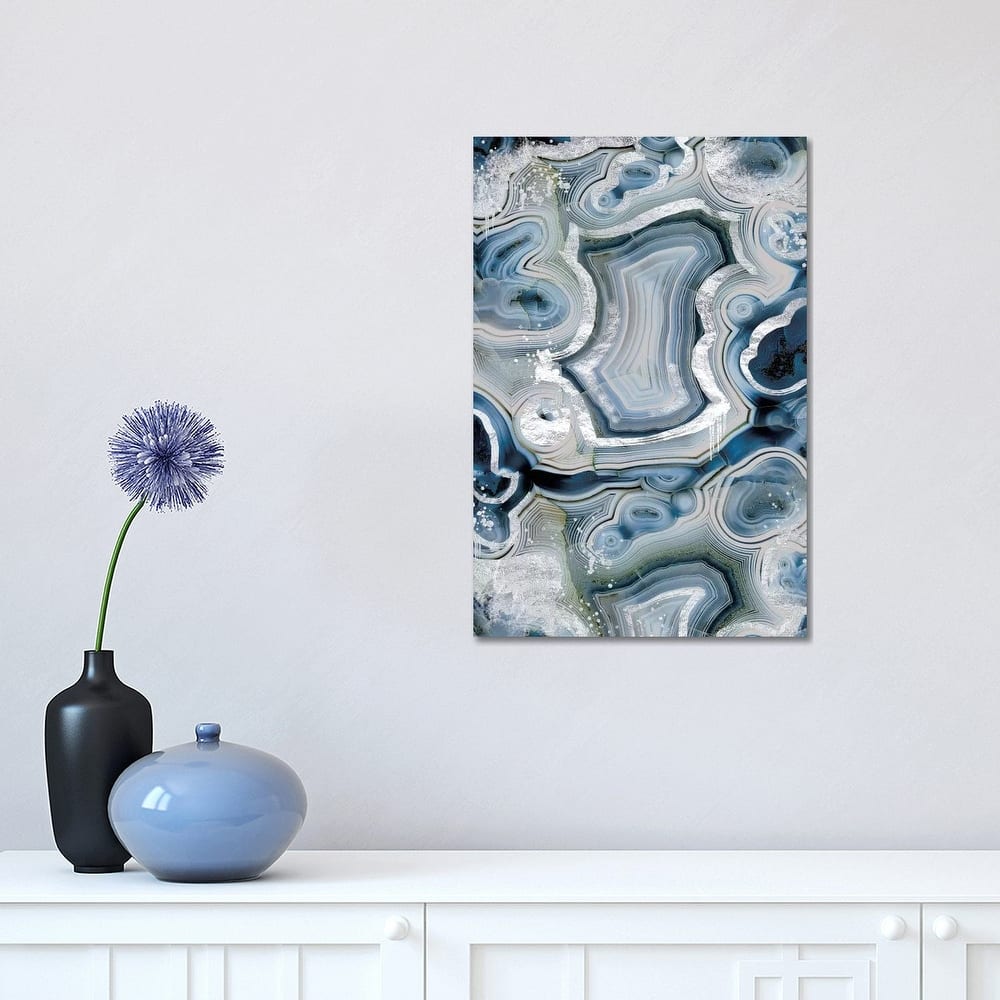 iCanvas "Sterling Sapphire Geode" by 5by5collective Canvas Print