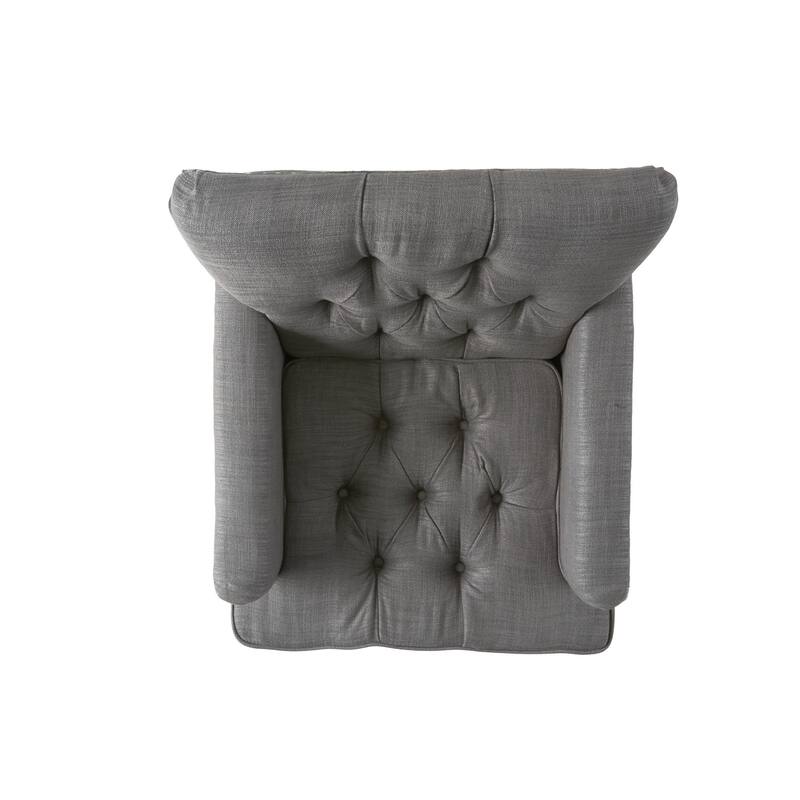 Malone Charcoal Grey Club Chair by Christopher Knight Home