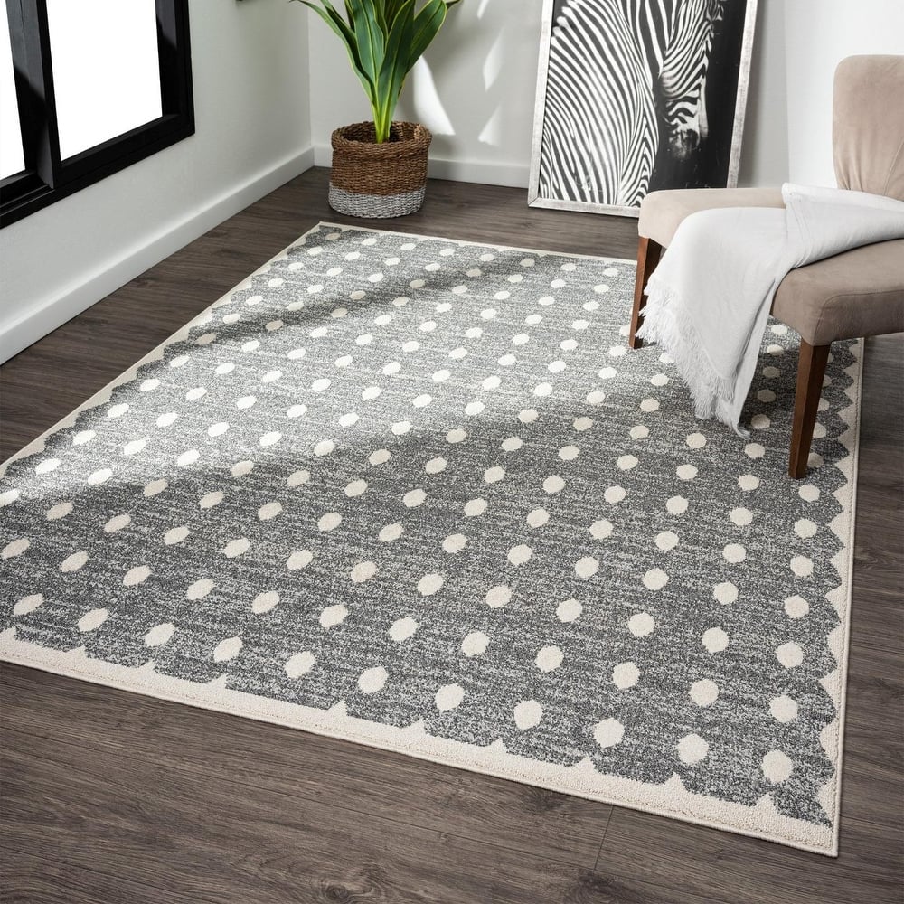Luxe Weavers Modern Geometric Dots Area Rug, Indoor Carpet