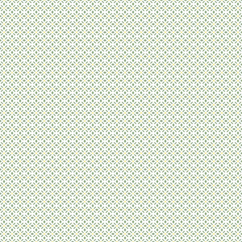 Galerie Wallcoverings Just Kitchens Leaf Dot Spot Vinyl on Non-woven Matte Wallpaper Roll - 33 feet x 21 inches - Green