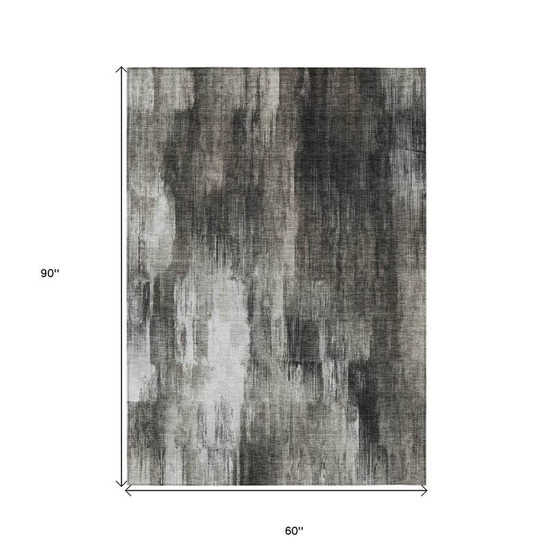 Hara Artistic Abstract Weather Resistant Blended Style Outdoor Rug