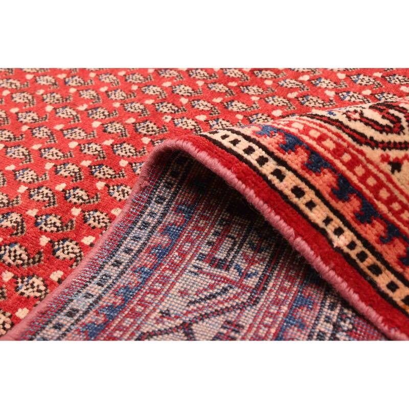 ECARPETGALLERY Hand-knotted Andelz Red Wool Rug - 4'4 x 7'1