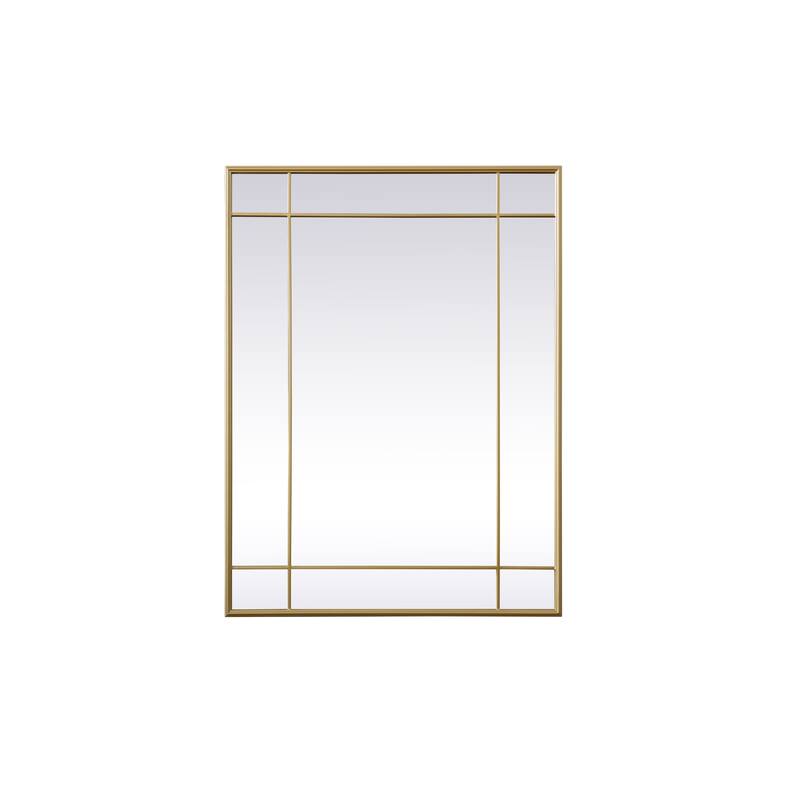 Indigo Home French Panel Wall Mirror - 30 x 40 - Brass