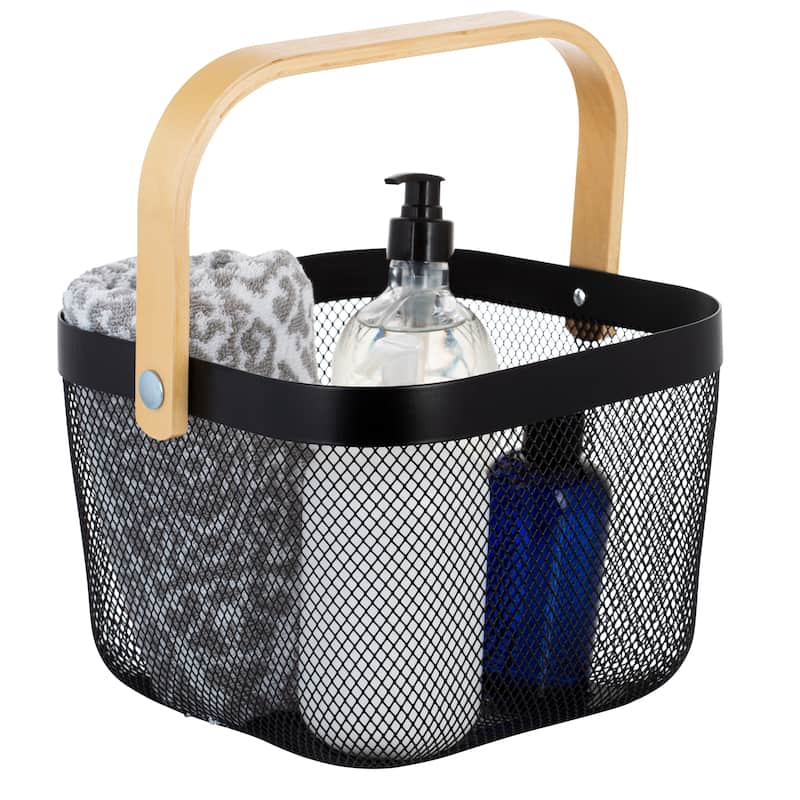 Simplify Mesh Tote with Bamboo Handle