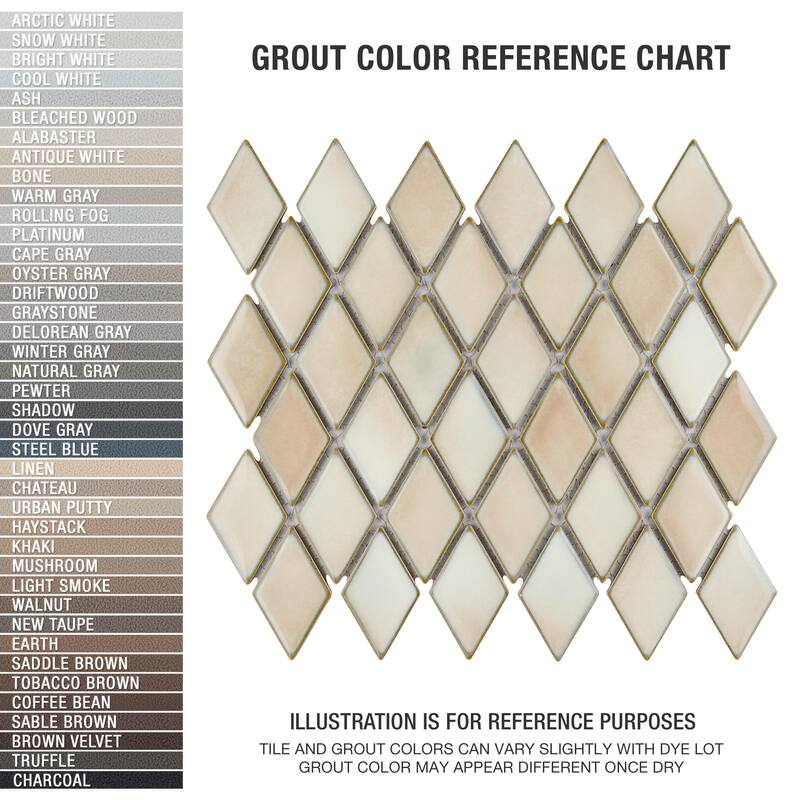 Merola Tile Hudson Kite Truffle 10-1/8" x 11-3/4" Porcelain Floor and Wall Tile