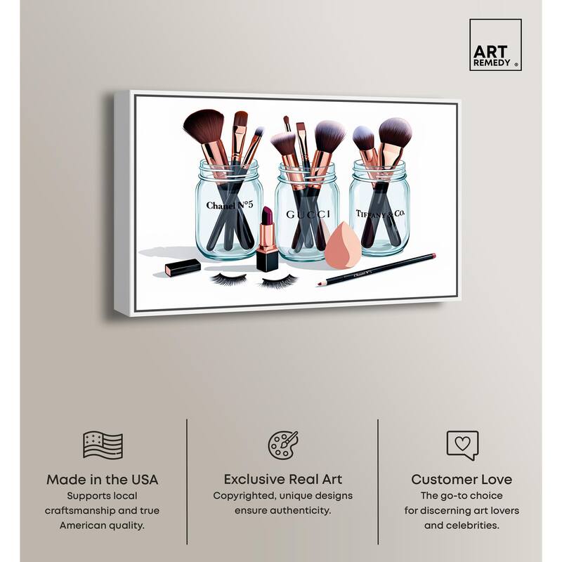 Glamour Glassware Canvas by Art Remedy