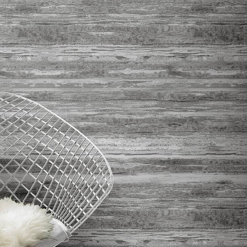 Arthouse Philomena Pewter Striated Wallpaper