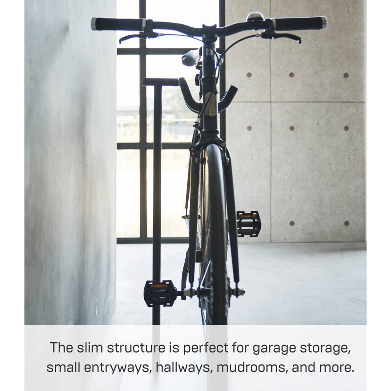 Yamazaki Home Bicycle Stand, Steel, Holds 26.5 lbs - L 12.99 x W 14.96 x H 37.01 inches
