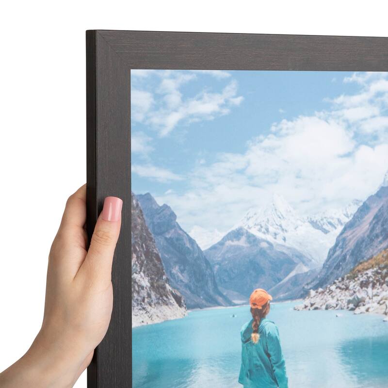 ArtToFrames Metro Modern 8.5x11 Inch Picture Frame, 1.25 Inch MDF Poster Frame Available in Multiple Colors (FRBW26-8.5x11) - Coffee - 8.5x11