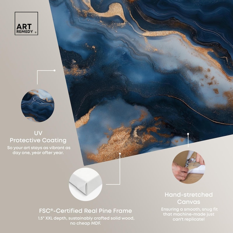 Deep Sea Geode IV Canvas by Art Remedy, Gallery Wrapped