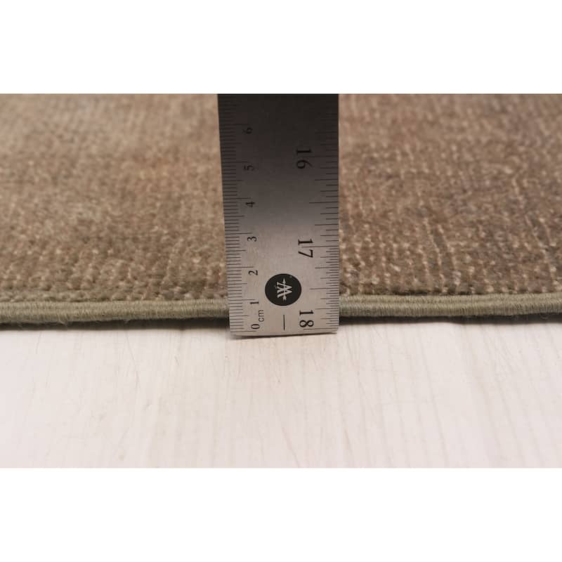 ECARPETGALLERY Hand-knotted Vibrance Grey Wool Rug - 8'1 x 10'0