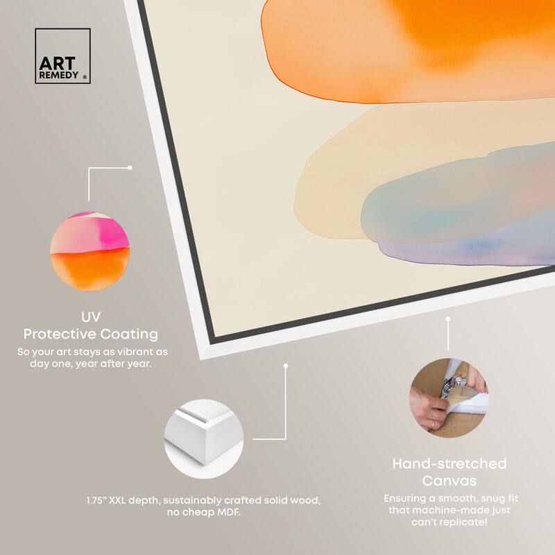 Pebble Palette Canvas by Art Remedy