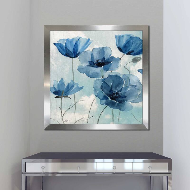 "Springing Up Blue" by Nan I Print on Acrylic