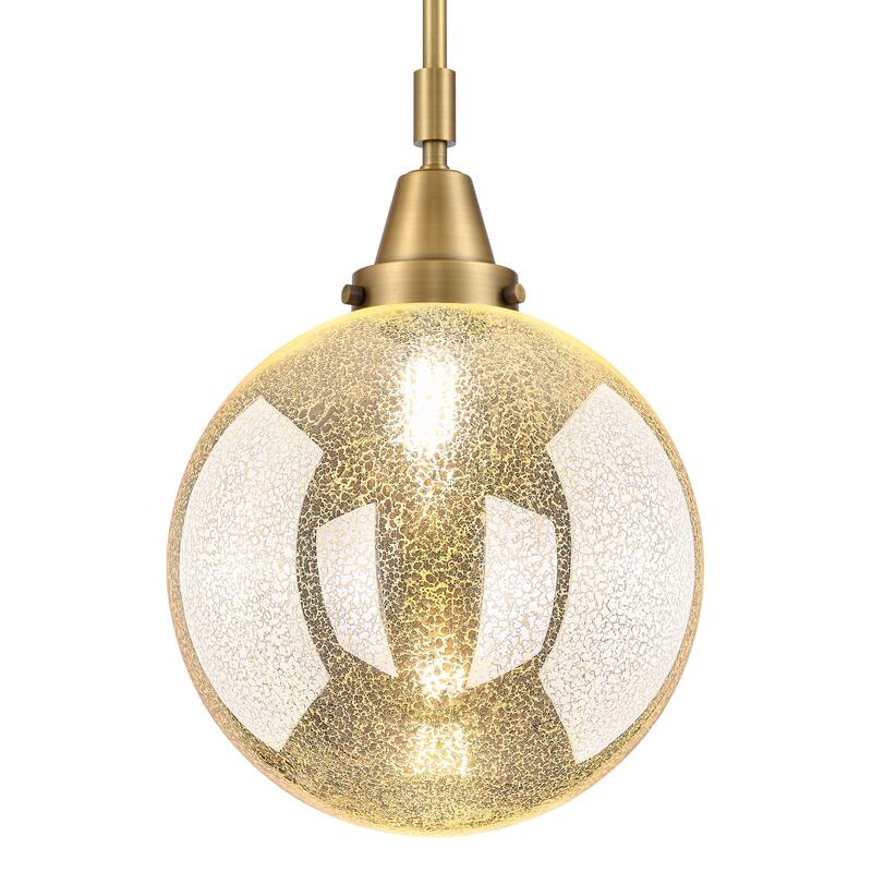 Innovations Lighting 447-1S-G208-10 Beacon 10" Wide Mini Pendant with - Brushed Brass