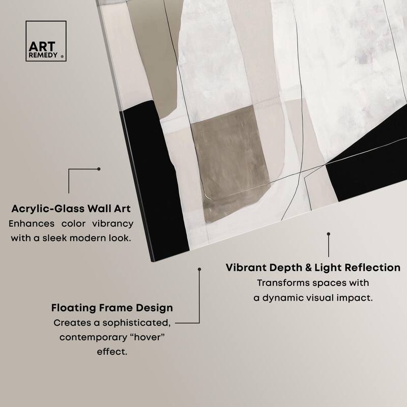 Neutral Forms II Acrylic by Art Remedy, Ready to Hang