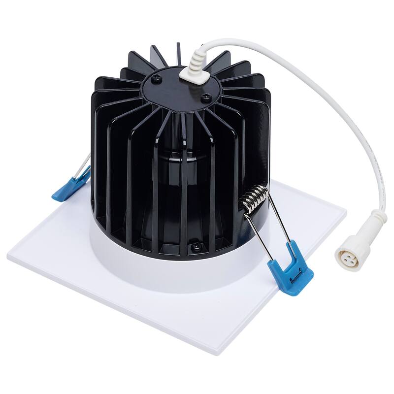 16/20/24 Watt LED Remote Driver Downlight 27K/30K/35K/40K/50K CCT Field Selectable Square White