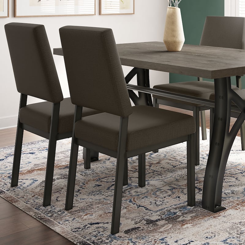 Amisco Avery Upholstered Dining Chair with Metal Legs