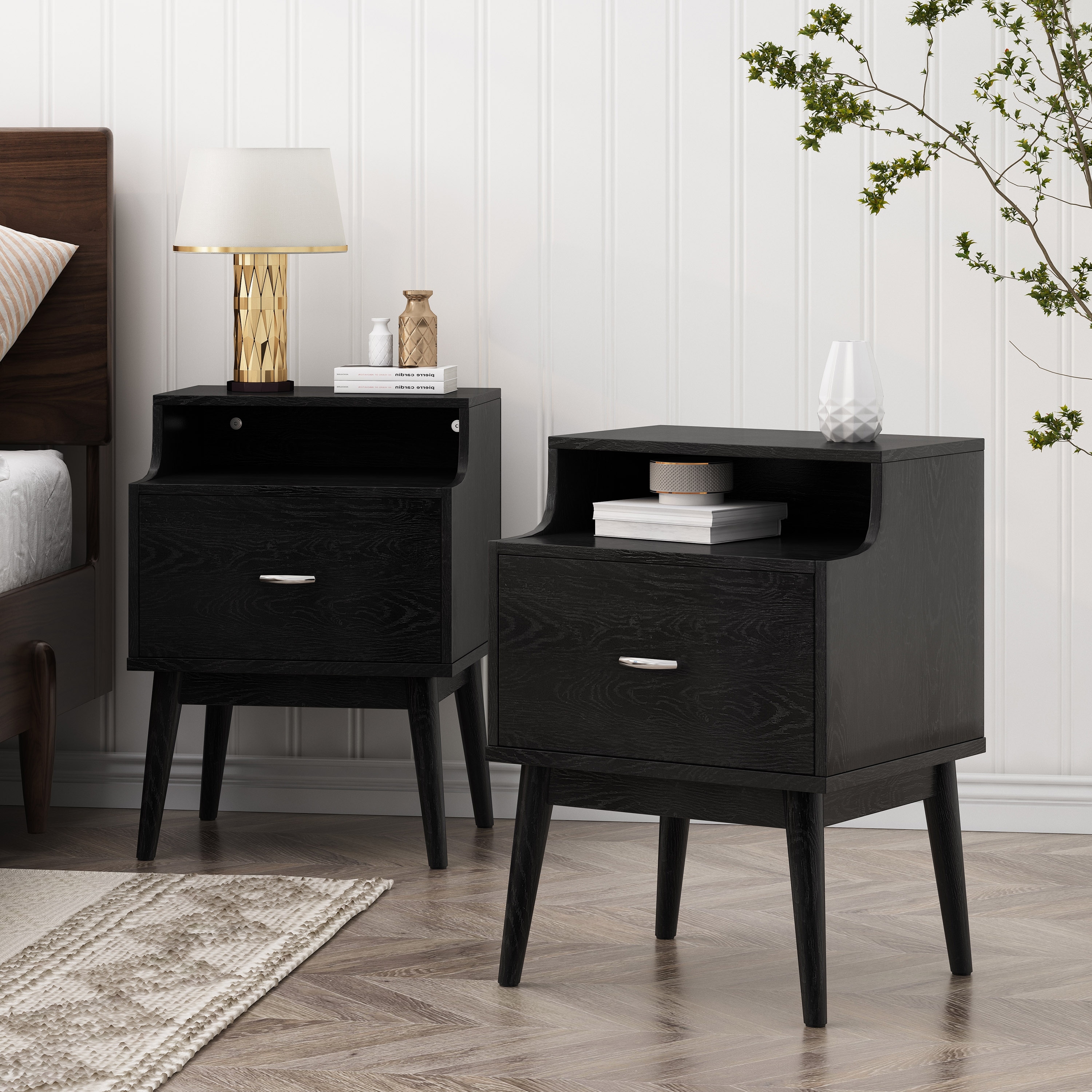 Curtisian Nightstands with Hutch by Christopher Knight Home