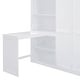 preview thumbnail 14 of 13, Full Size Bunk Bed with Wardrobe, Desk & Shelves, Multi-Functional Space Saver - White