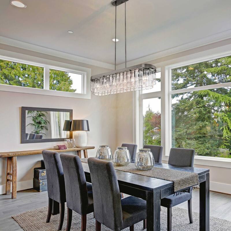 Golden Lighting Ciara 6-light Island Light in Matte Black