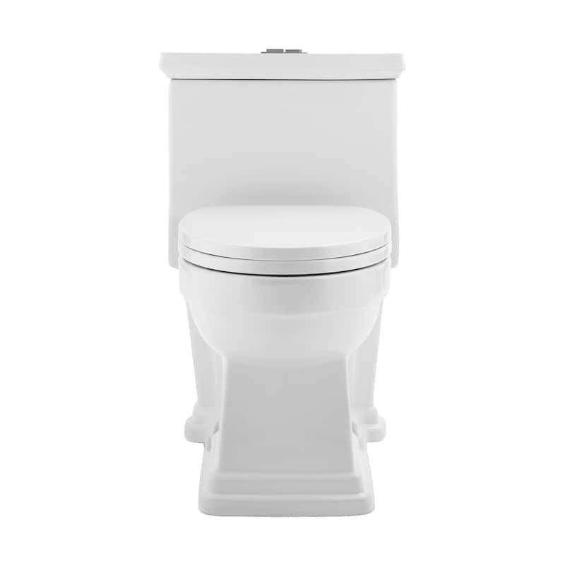 Lausanne One-Piece Elongated Toilet Dual-Flush 1.1/1.6 Gpf - 28.4" x 16.75" 28.65" - 28.4" x 16.75" 28.65" - White