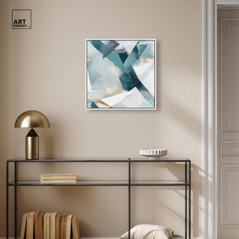 Cerulean Shard Canvas by Art Remedy