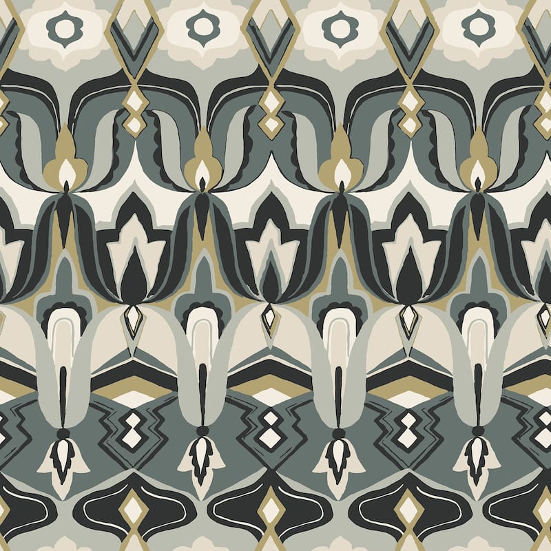 NuWallpaper Akira Black Peel and Stick Wallpaper