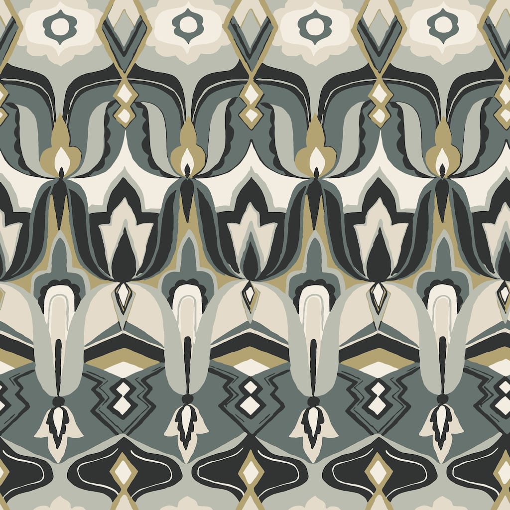 NuWallpaper Akira Black Peel and Stick Wallpaper