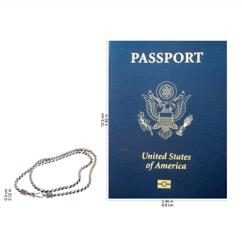 NOVICA Handmade Sterling Silver Fluid Spiral Chain (Indonesia)