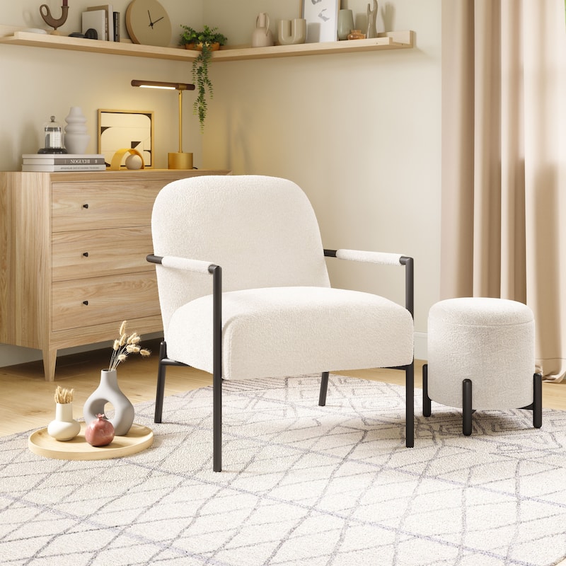 Chicago Accent Chair Ivory - Ivory