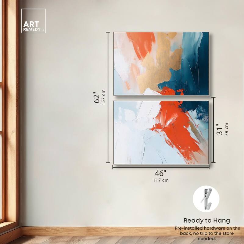 Bold and Bright I Canvas Set of 2 by Art Remedy