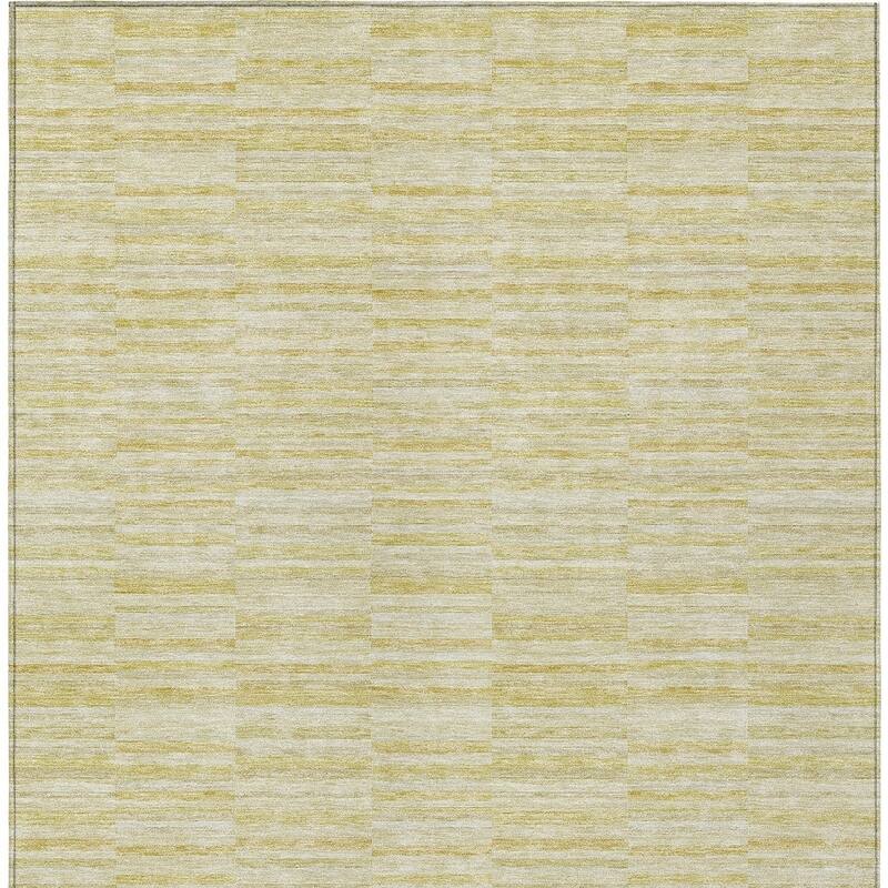 HomeRoots Striped Transitional Rectangle Outdoor Rug