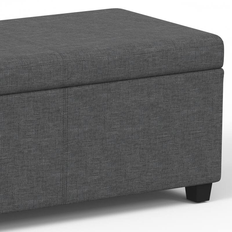 WYNDENHALL Franklin 54 inch Wide Contemporary Rectangle Storage Ottoman