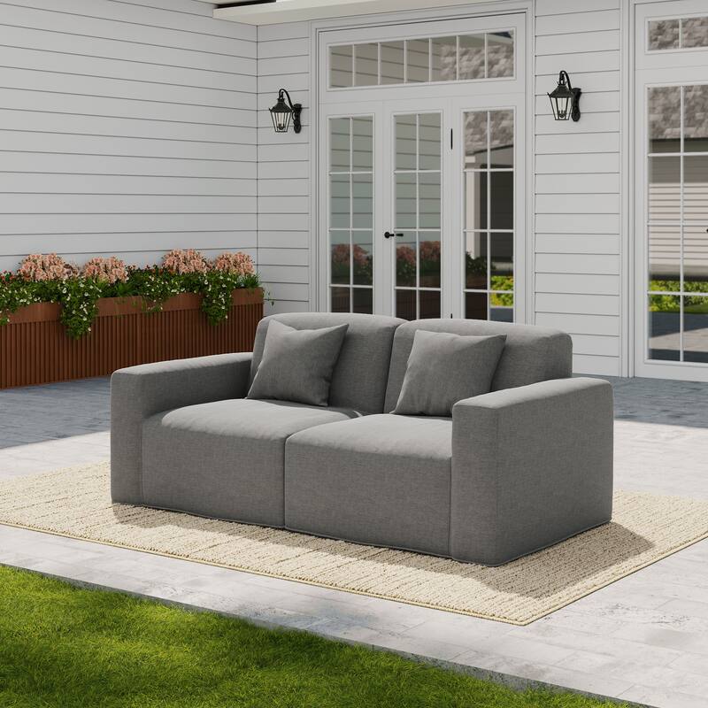 No Assembly Couch Outdoor Patio Modular Sofa