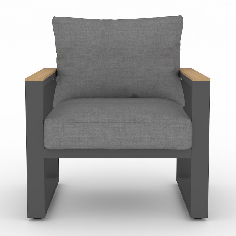 Patio Chair with Cushions (Set of 2)