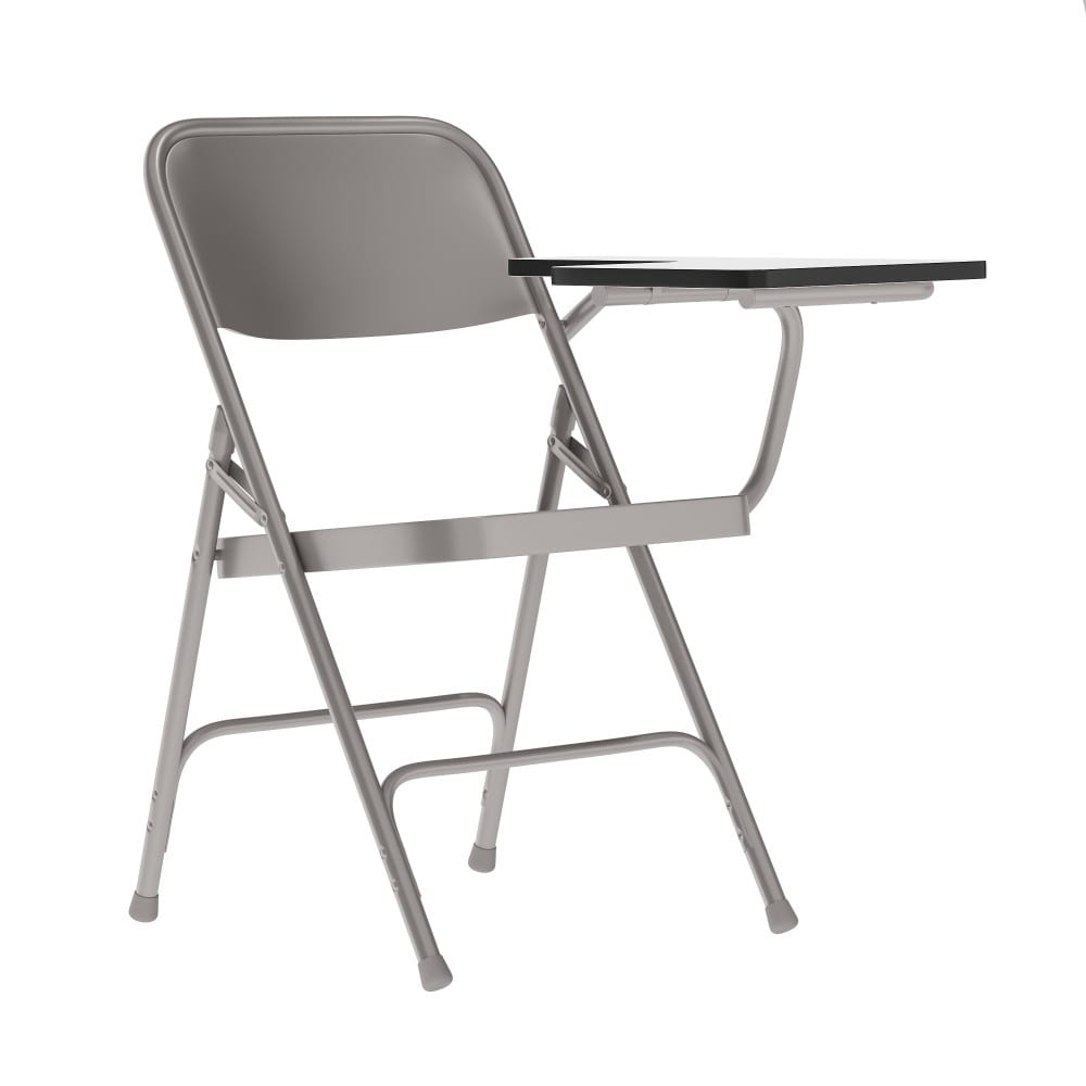 Premium Steel Folding Chair with Tablet Arm - 19.75"D x 18.5"W x 30"H