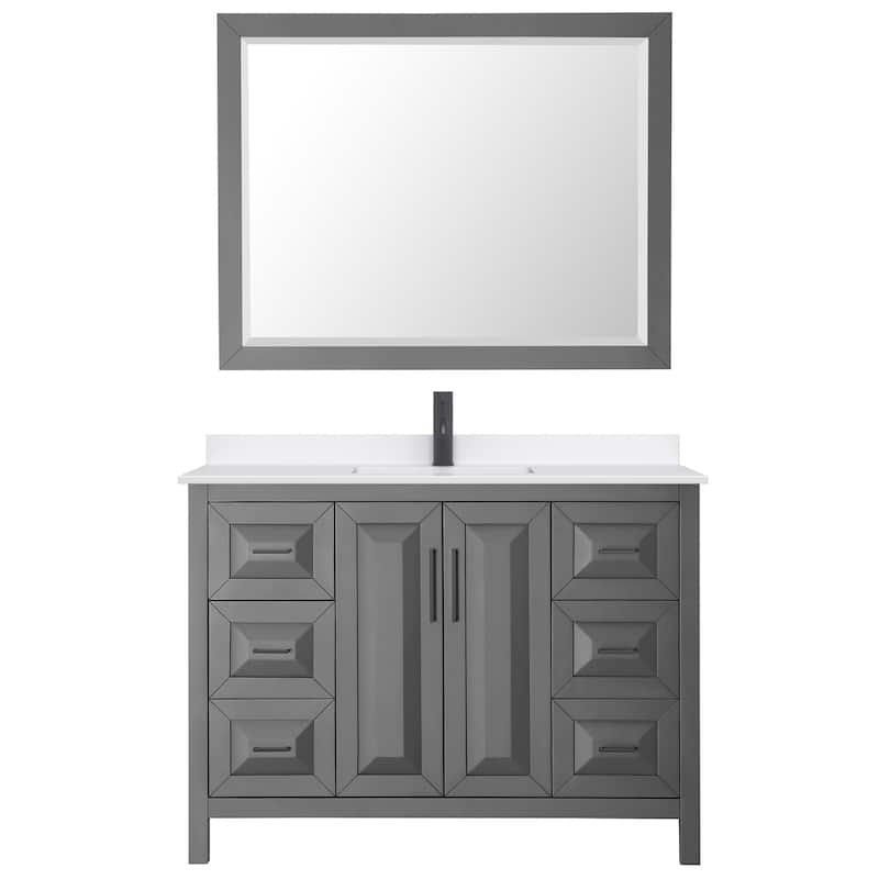 Wyndham Collection WCV252548S-QTZ-UNSM46 Daria 48" Free Standing